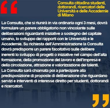 Consulta cittadina studenti, dottorandi, ricercatori delle Università e delle Accademie di Milano