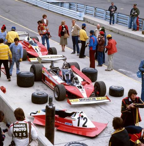 Ferrari Pits before US GP at Watkins Glen in 1978