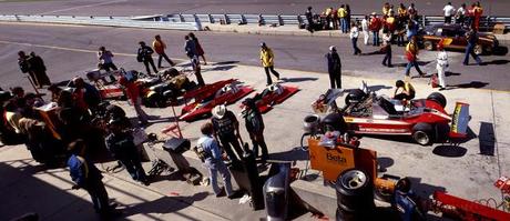 Ferrari Pits before US GP at Watkins Glen in 1978