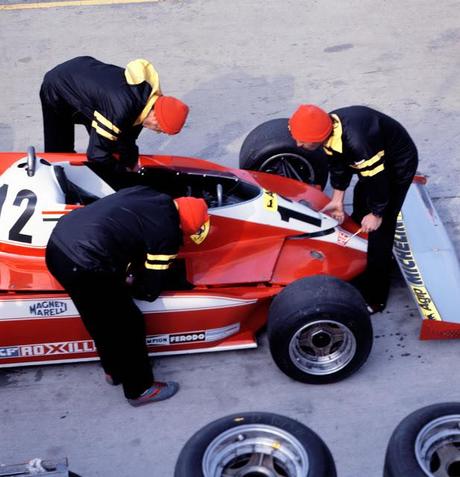 Ferrari Pits before US GP at Watkins Glen in 1978