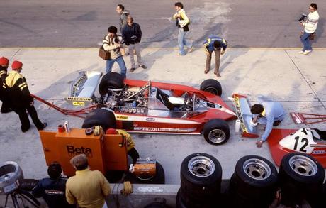 Ferrari Pits before US GP at Watkins Glen in 1978