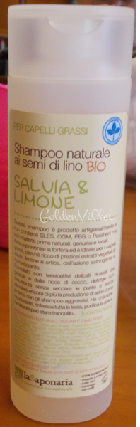 La Saponaria ~ Shampoo salvia&limone; per capelli grassi