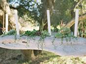 candelabra with succulents