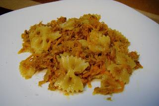 Farfalle al tonno e carote