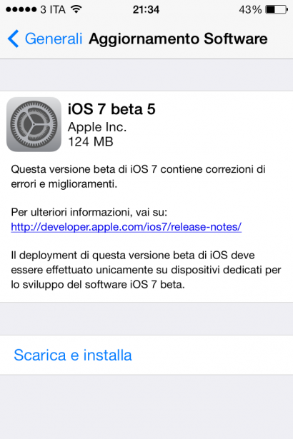 foto31 410x615 Disponibile la beta 5 di iOS 7 novità iOS 7 beta 5 download caratteristiche Aggiornamenti 