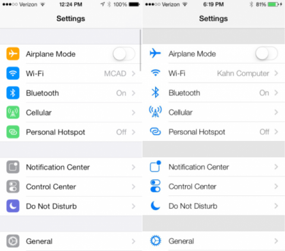 settingsicon 410x361 Disponibile la beta 5 di iOS 7 novità iOS 7 beta 5 download caratteristiche Aggiornamenti 