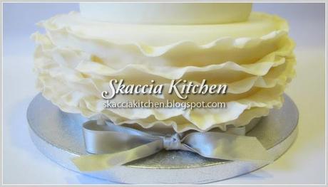 Silver Wedding Anniversary Cake