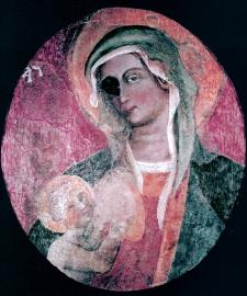 Icona miracolosa della Madonna della Grazia (fine sec. XIV - inizi sec. XV), custodita e venerata presso l'omonimo Santuario di Galatone (foto F. Danieli)