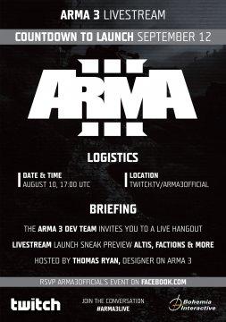 ArmA III - Bohemia ha rivelato la data di lancio e ha annunciato un evento in streaming