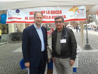 PAVIA. Il successo dell'Oral Cancer Day a Pavia al gazebo in piazza Vittoria e al corner in Università