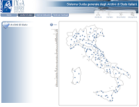 Mappa degli Archivi di Stato