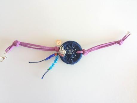 COAI Bracciale Acchiappasogni Con Pietre Naturali - Malachite, Ametista, Ossidiana O Labradorite - Ciondolo Fiore Della Vita In Acciaio Dorato - Elastico, Confezione Regalo