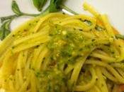 Linguine pesto peperoni limone menta