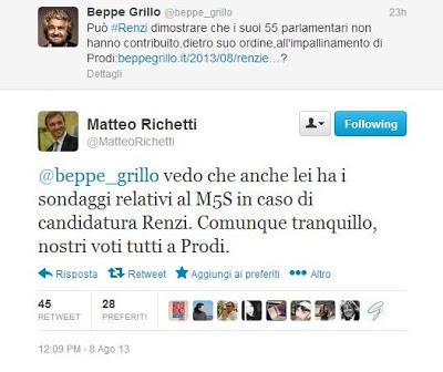 Grillo su Renzi gioca con la memoria