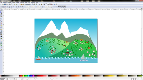 Il risultato finale in Inkscape