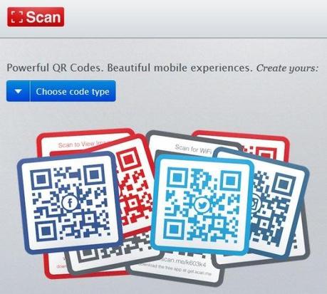 Scan.me - creare codici QR personalizzati