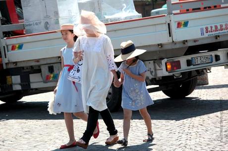 In the Street...Celeste / Baby Blue, Florence, Milan & Paris