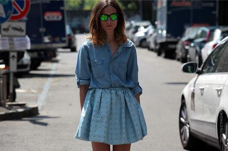 In the Street...Celeste / Baby Blue, Florence, Milan & Paris