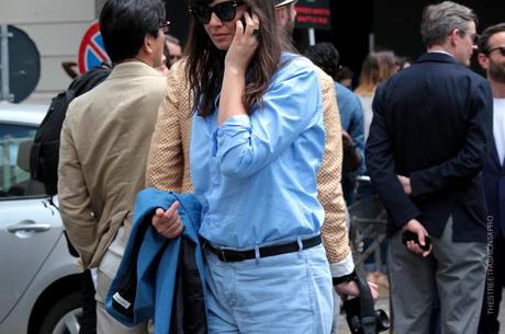 In the Street...Celeste / Baby Blue, Florence, Milan & Paris