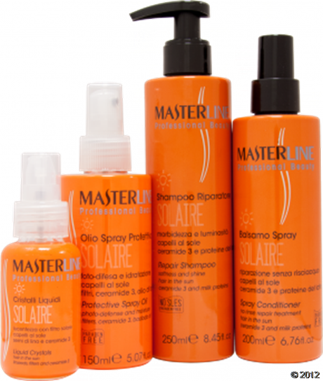 masterline solaire, masterline, masterline capelli, solari capelli, capelli al sole, suncare hair