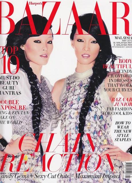 Ein Tan & Ling Tan - Harper's Bazaar Malaysia May 2010 Cover