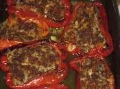 peppers stuffed with rice, ragu mozzarella