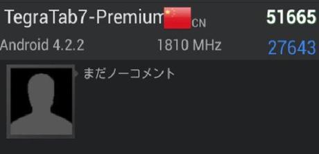 Un benchmark rivela la presunta potenza del Tegra Tab 7