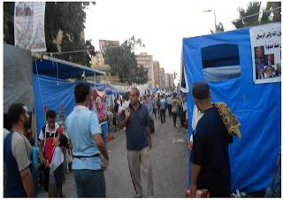 Visita al sit in di Rabaa el Adaweya