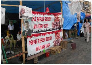 Visita al sit in di Rabaa el Adaweya