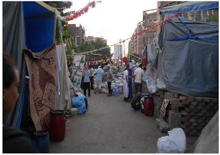 Visita al sit in di Rabaa el Adaweya