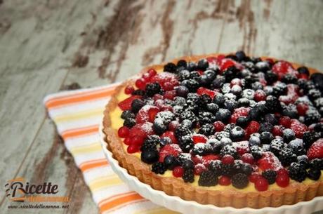 crostata, frutti di bosco