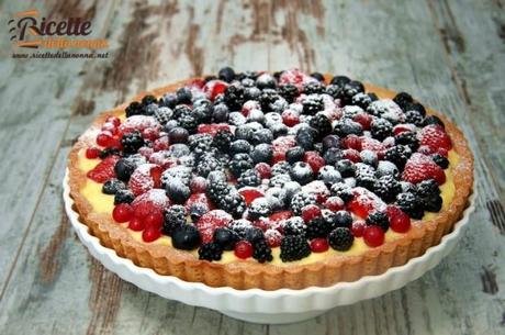 crostata, frutti di bosco