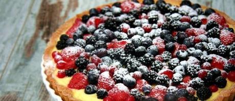 crostata, frutti di bosco