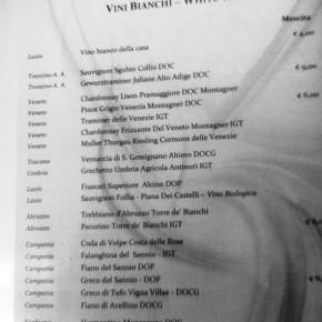 carta vini roma