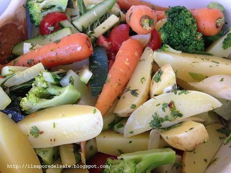 Filetto di merluzzo al cartoccio con fantasie di verdure e... buon ferragosto!