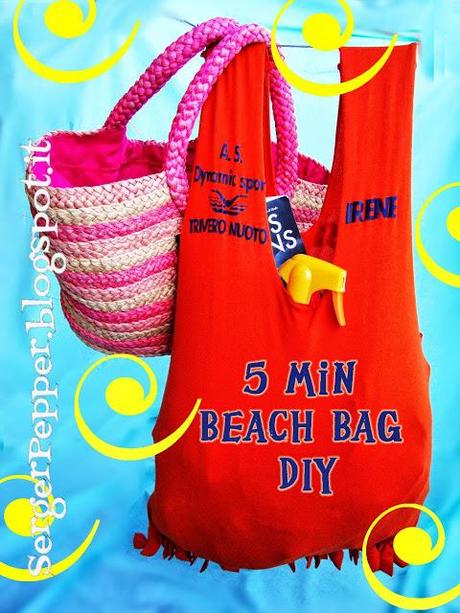 sergerpepper - 5min beach bag no-sew