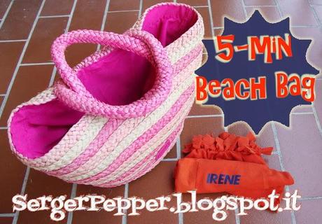 sergerpepper - 5min beach bag no-sew