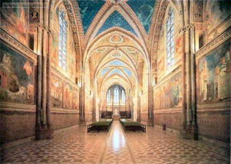 Assisi: Interno della Basilica superiore