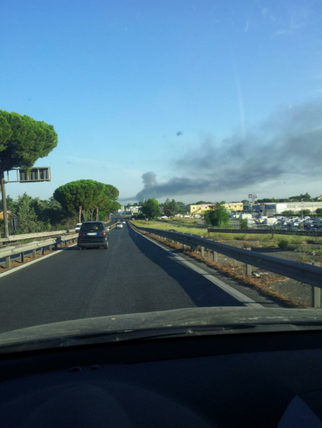 Roghi tremendi al campo rom La Barbuta. Ci uccidono tutti di diossina, ogni giorno, nell'impunità più totale