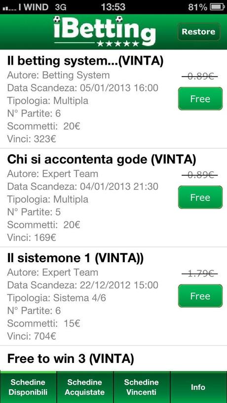 Con iBetting vincere le schedine di calcio è facile! – Recensione Applecentury