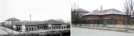 Scuole Milano - la Scuola Rinnovata Pizzigoni nel 1927 e nel 2013 - la foto attuale è di Roanna Weiss