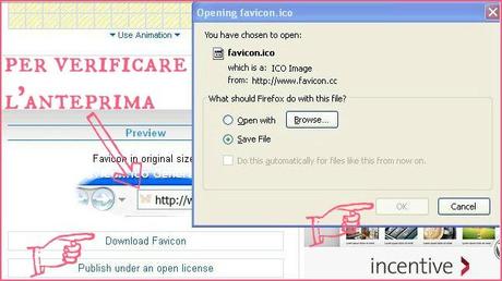 4 favicon anteprima e salva sul computer