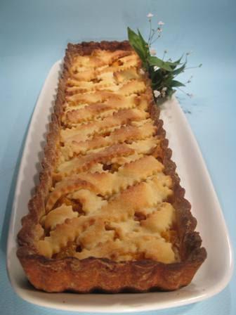 Crostata con composta alle pesche