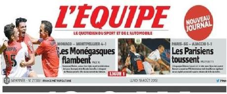 Rassegna Stampa – L’Equipe: fiammata Monaco, stop Psg