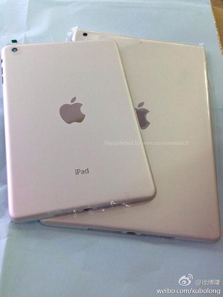 iPad 5 e iPad Mini 2, foto di alcune componenti del retro