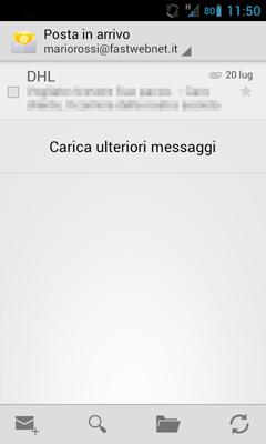 Come configurare Email con Fastweb su dispositivi Google Android.