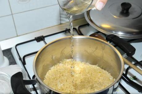 riso in padella bagnato con il vino