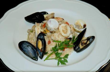 Risotto ai frutti di mare Impiattamento 