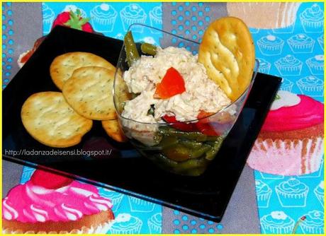 INSALATA DI FAGIOLINI CON MOUSSE DI TONNO