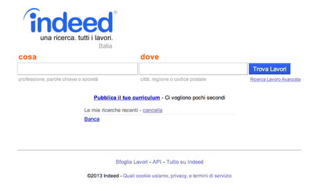 Trovare lavoro con Indeed